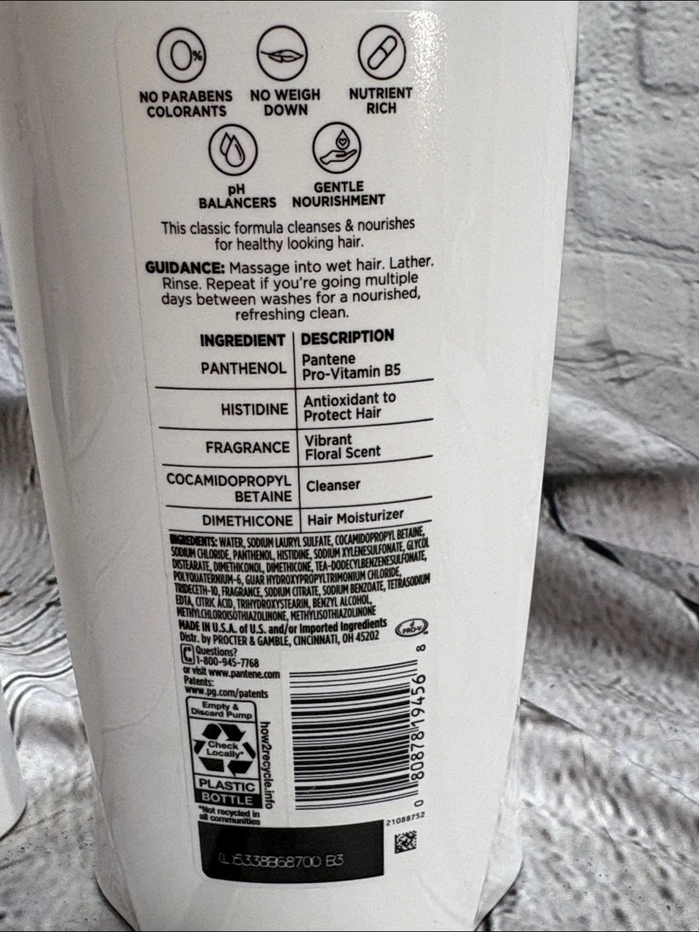 Classic Clean Pantene 2-in-1 Shampoo + Conditioner